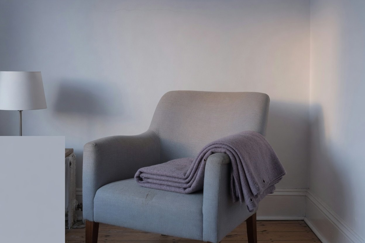 Morning light on an empty chair